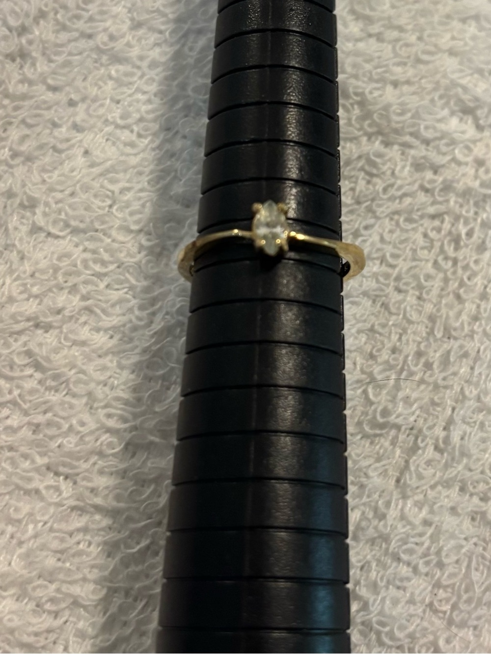 Gio Lind 14k HGE CZ ring